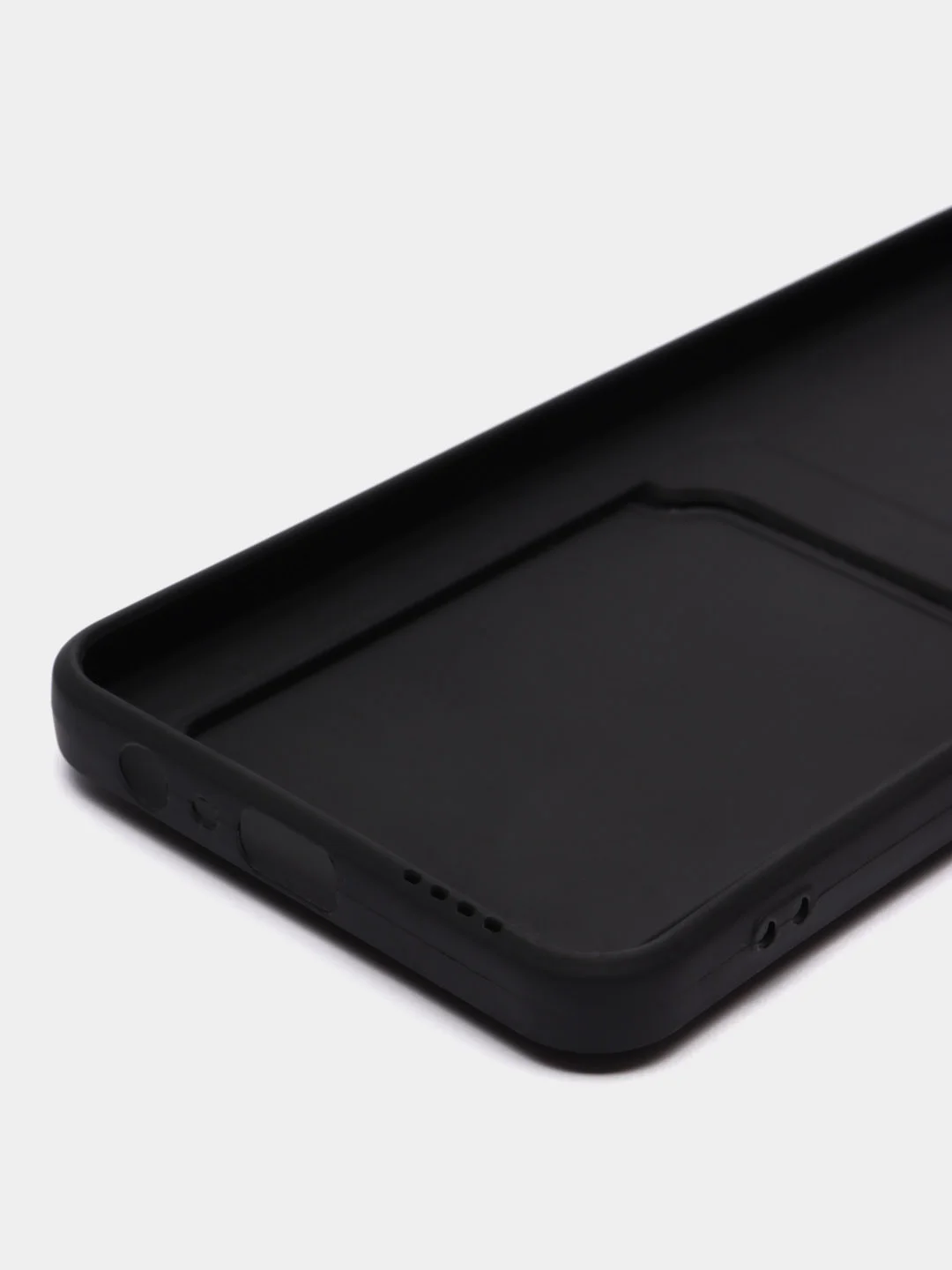 Черный чехол Realme C30 C30S Realme 50i PRIME Реалми С30 50i Прайм с карманом для карт прозрачный
