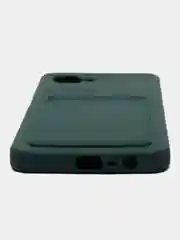 Зеленый чехол Realme C30 C30S Realme 50i PRIME Реалми С30 50i Прайм с карманом для карт прозрачный