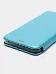 Голубой чехол-книжка Infinix HOT 12 Pro (Инфиникс Хот 12 Про)