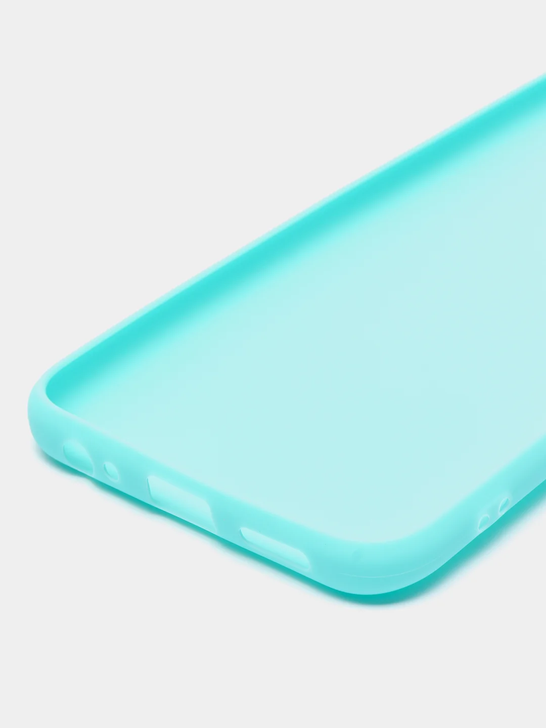 Бирюзовый чехол Tecno Spark GO 2022, Tecno Spark 8C силиконовый, цветной, матовый