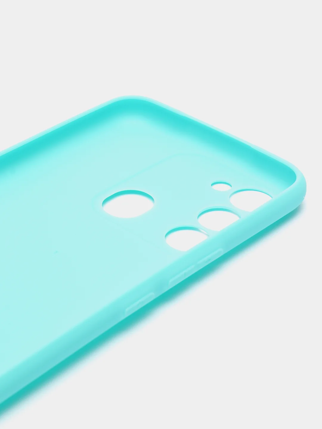 Бирюзовый чехол Tecno Spark GO 2022, Tecno Spark 8C силиконовый, цветной, матовый