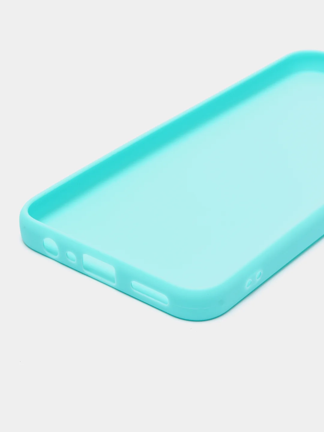 Бирюзовый чехол для Realme C33 / Реалми С33 силиконовый, цветной, матовый