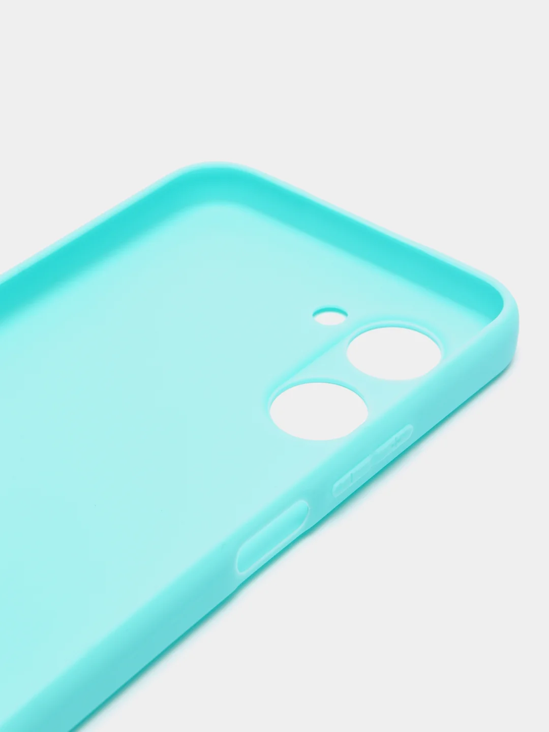 Бирюзовый чехол для Realme C33 / Реалми С33 силиконовый, цветной, матовый