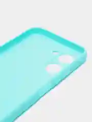 Бирюзовый чехол для Realme C33 / Реалми С33 силиконовый, цветной, матовый
