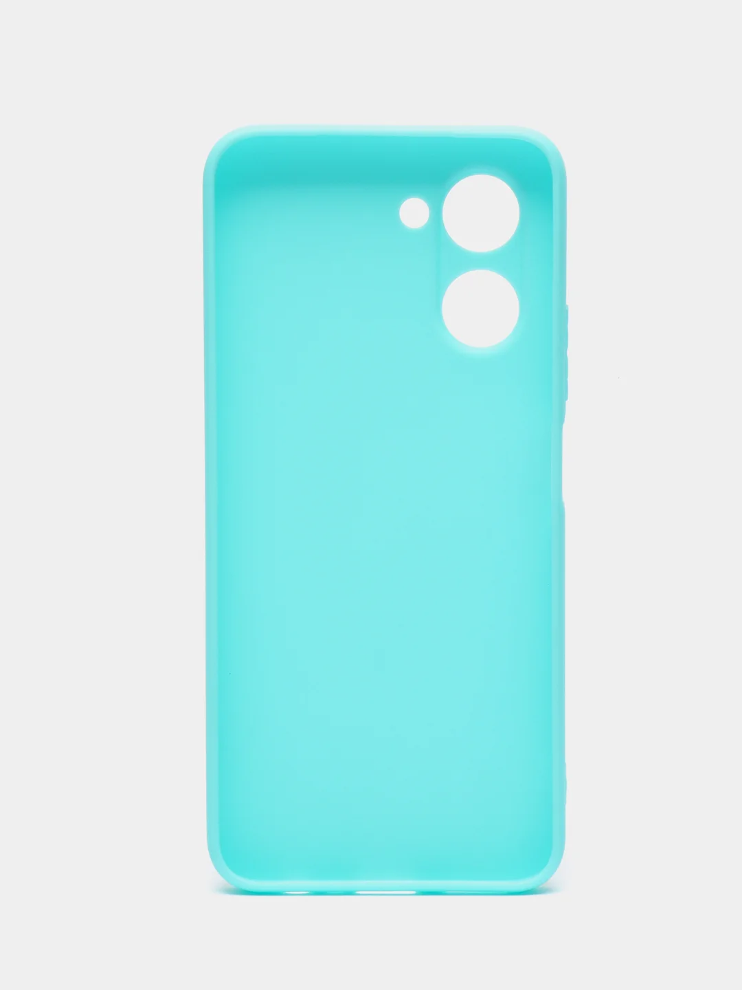 Бирюзовый чехол для Realme C33 / Реалми С33 силиконовый, цветной, матовый