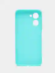 Бирюзовый чехол для Realme C33 / Реалми С33 силиконовый, цветной, матовый