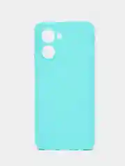 Бирюзовый чехол для Realme C33 / Реалми С33 силиконовый, цветной, матовый