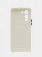 Белый чехол для Infinix NOTE 12 G96 (Инфиникс Нот 12 Джи 96) с карманом для карт