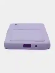 Сиреневый силиконовый чехол для Xiaomi Redmi 9A (Сяоми Редми 9А), с карманом для карт, прозрачный