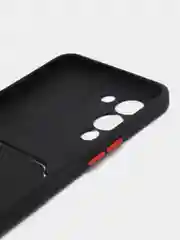 Черный чехол для Infinix NOTE 12 G96 (Инфиникс Нот 12 Джи 96) с карманом для карт
