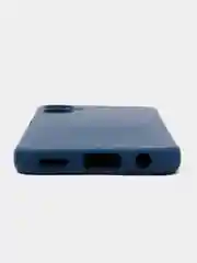 Темно-синий чехол силиконовый Silicone Cover для Tecno Spark 9 Pro