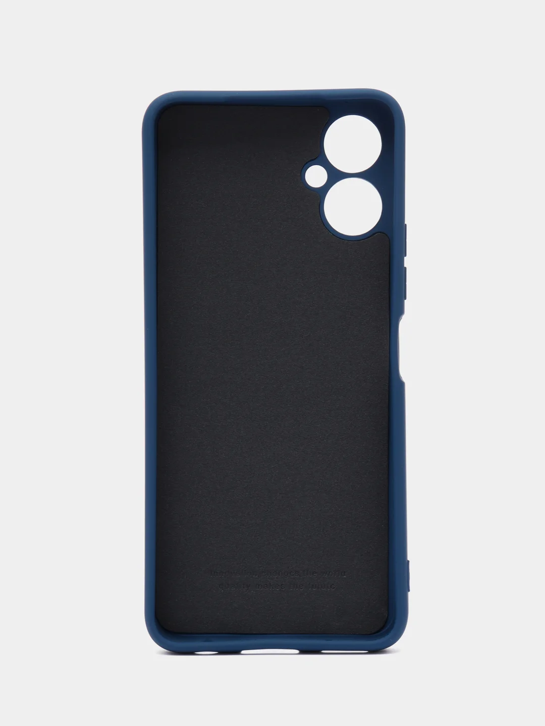 Темно-синий чехол силиконовый Silicone Cover для Tecno Spark 9 Pro