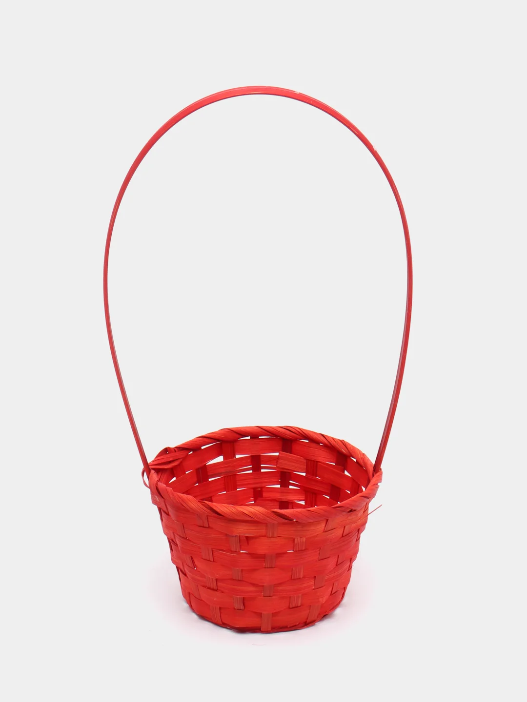 Красный корзина с ручкой, 13*13*9,5 см