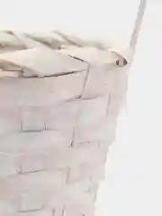 Белый корзина с ручкой, 13*13*9,5 см