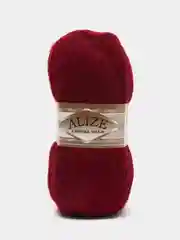 Бордовый пряжа Alize Angora Gold, 20% Шерсть 80% Акрил, 100 г, 550 м (часть 1)