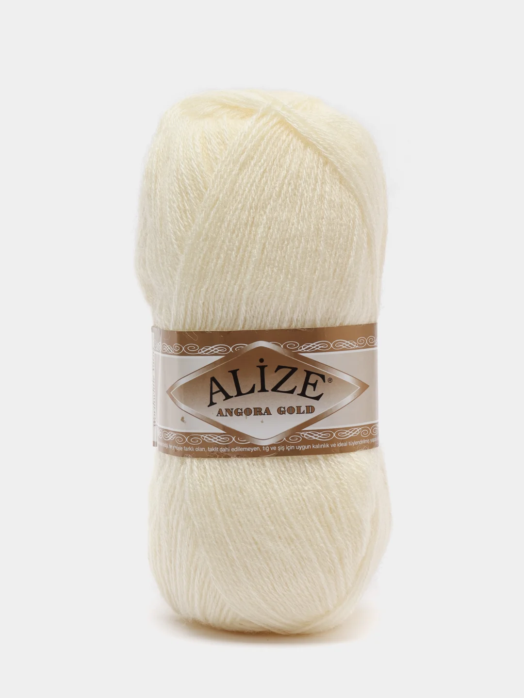 Молочный пряжа Alize Angora Gold, 20% Шерсть 80% Акрил, 100 г, 550 м (часть 1)