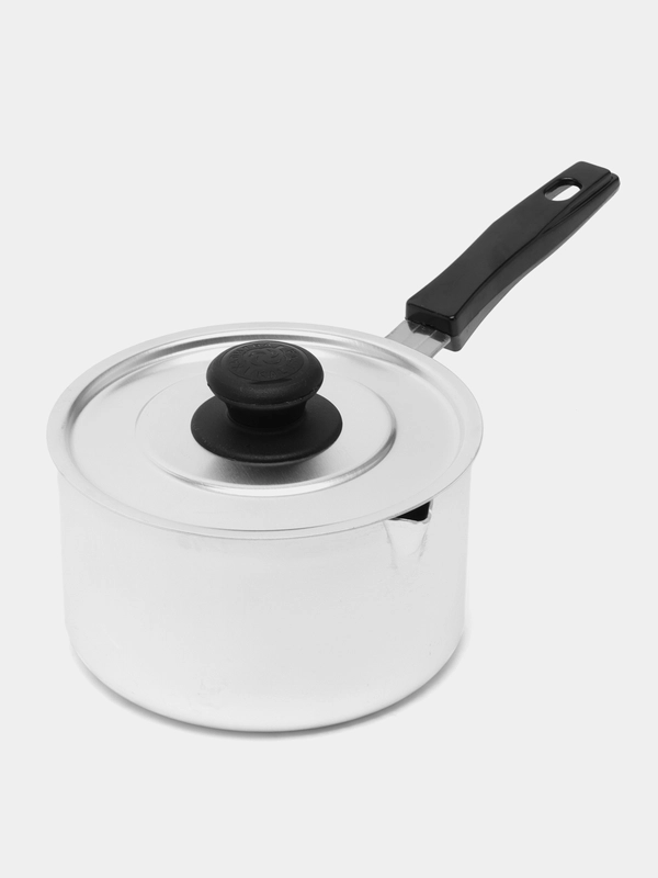 Кастрюля с пластиковой ручкой и металлической крышкой Калитва, 0,75 л
