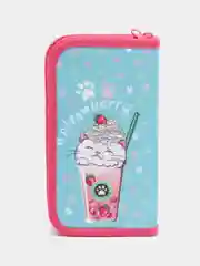 Пенал ЮНЛАНДИЯ, 2 отделения, полиэстер, 19х11 см, Yummy cat, 271023