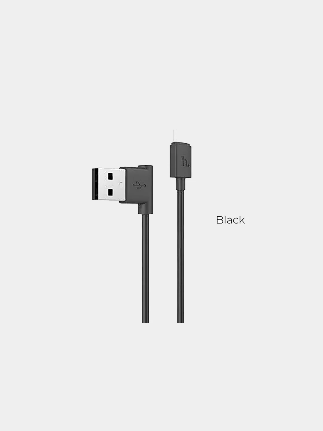 Кабель HOCO, USB - Micro USB, Lightning, Type-C, угол 90 градусов, загнутый для зарядки