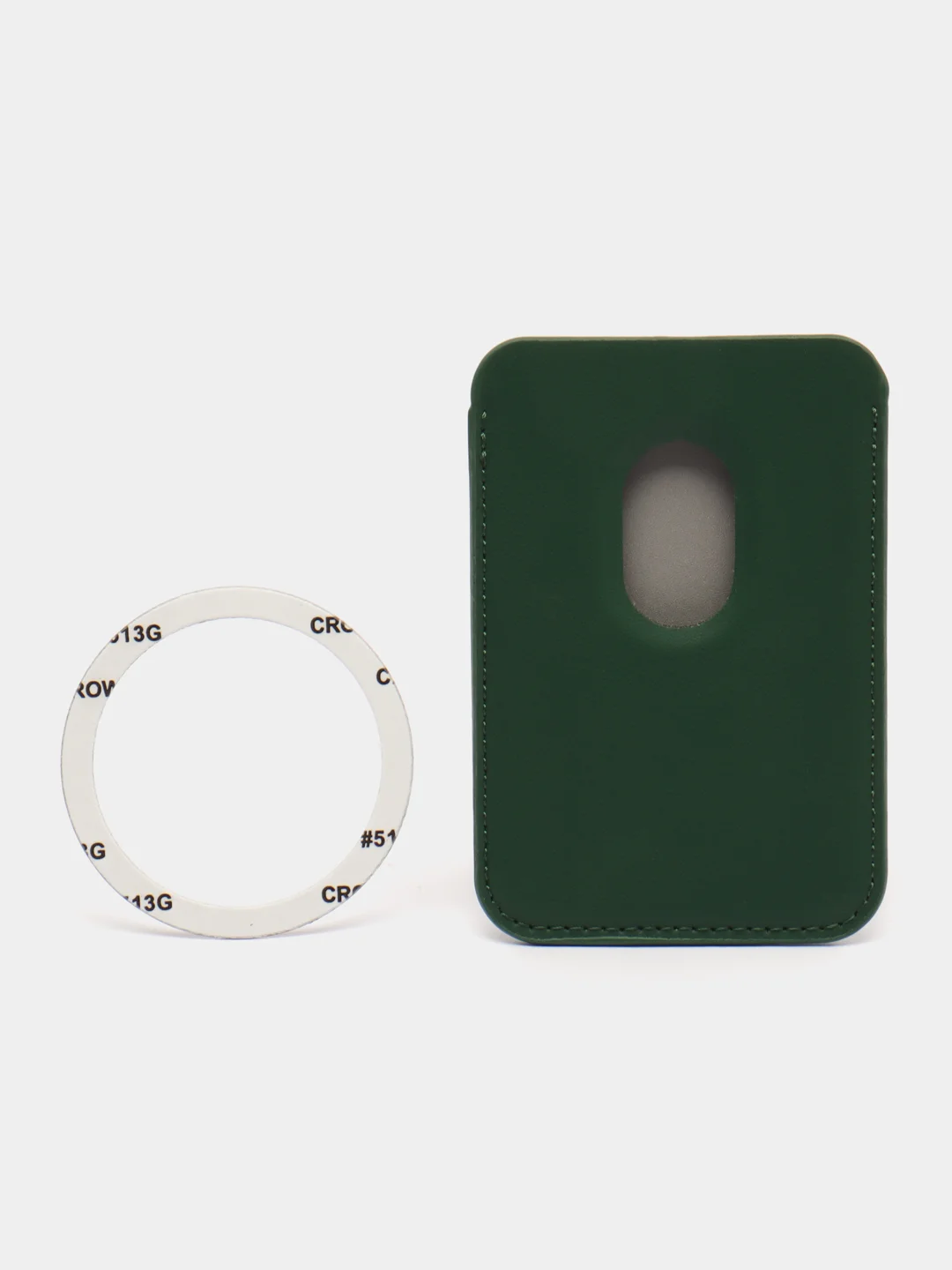 Зеленый картхолдер с магнитным кольцом MagSafe для айфон iPhone