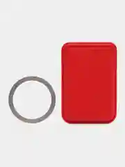 Красный картхолдер с магнитным кольцом MagSafe для айфон iPhone