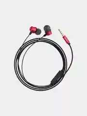 Красный наушники с микрофоном Hoco M51, металлический корпус, 3.5 mm Jack