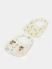 Желтый нагрудник детский, хлопковый, 2 штуки комплект