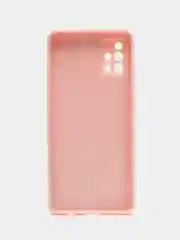 Пастельно-коралловый чехол Samsung Galaxy A51  пластиковый под стекло