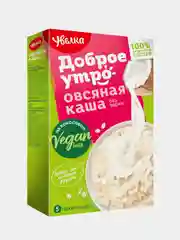Каша овсяная быстрого приготовления Увелка на основе кокосового напитка, 5х40 г