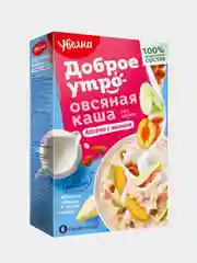 Каша овсяная  быстрого приготовления Увелка  "Ассорти с молоком", 6 х 40 г