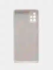 Белый чехол Samsung Galaxy A51  пластиковый под стекло