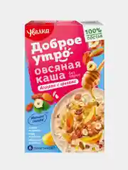 Каша овсяная быстрого приготовления Увелка "Ассорти с орехами", 6 х 40 г