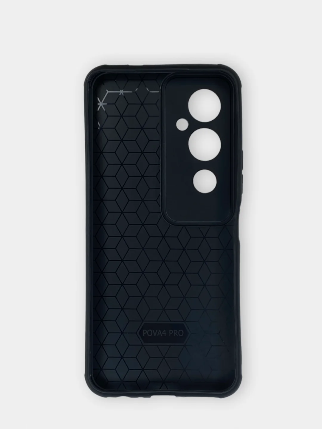Черный чехол для Tecno Pova 4 Pro, силиконовый, под кожу