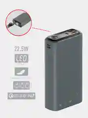 Серый внешний аккумулятор OLMIO QS-30 с быстрой зарядкой, 30000mAh, 20W