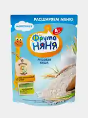 Каша детская ФрутоНяня рисовая с 4 месяцев, молочная, сухая, 200 г