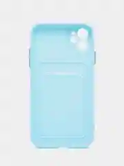 Ледяной чехол iPhone 15, 11 Pro, 14 Max, 13, 12, Xr, Xs, 6, 7, 8 Plus, Se Mini с карманом для карт