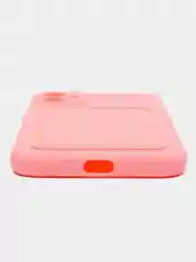 Розовый чехол iPhone 15, 11 Pro, 14 Max, 13, 12, Xr, Xs, 6, 7, 8 Plus, Se Mini с карманом для карт