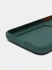 Зеленый чехол iPhone 15, 11 Pro, 14 Max, 13, 12, Xr, Xs, 6, 7, 8 Plus, Se Mini с карманом для карт