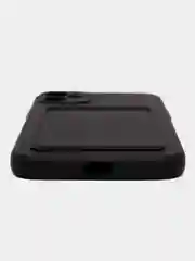 Черный чехол iPhone 15, 11 Pro, 14 Max, 13, 12, Xr, Xs, 6, 7, 8 Plus, Se Mini с карманом для карт