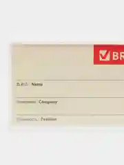 Бейдж магнитный 35х70 мм, BRAUBERG MAGNETIC, 235738