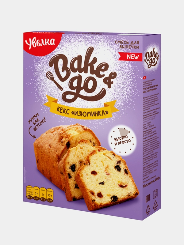 Смесь Bake&Go Увелка "Изюминка", 400 г