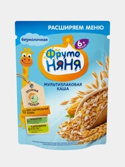 Каша детская ФрутоНяня мультизлаковая с 6 месяцев, безмолочная, сухая, 200 г