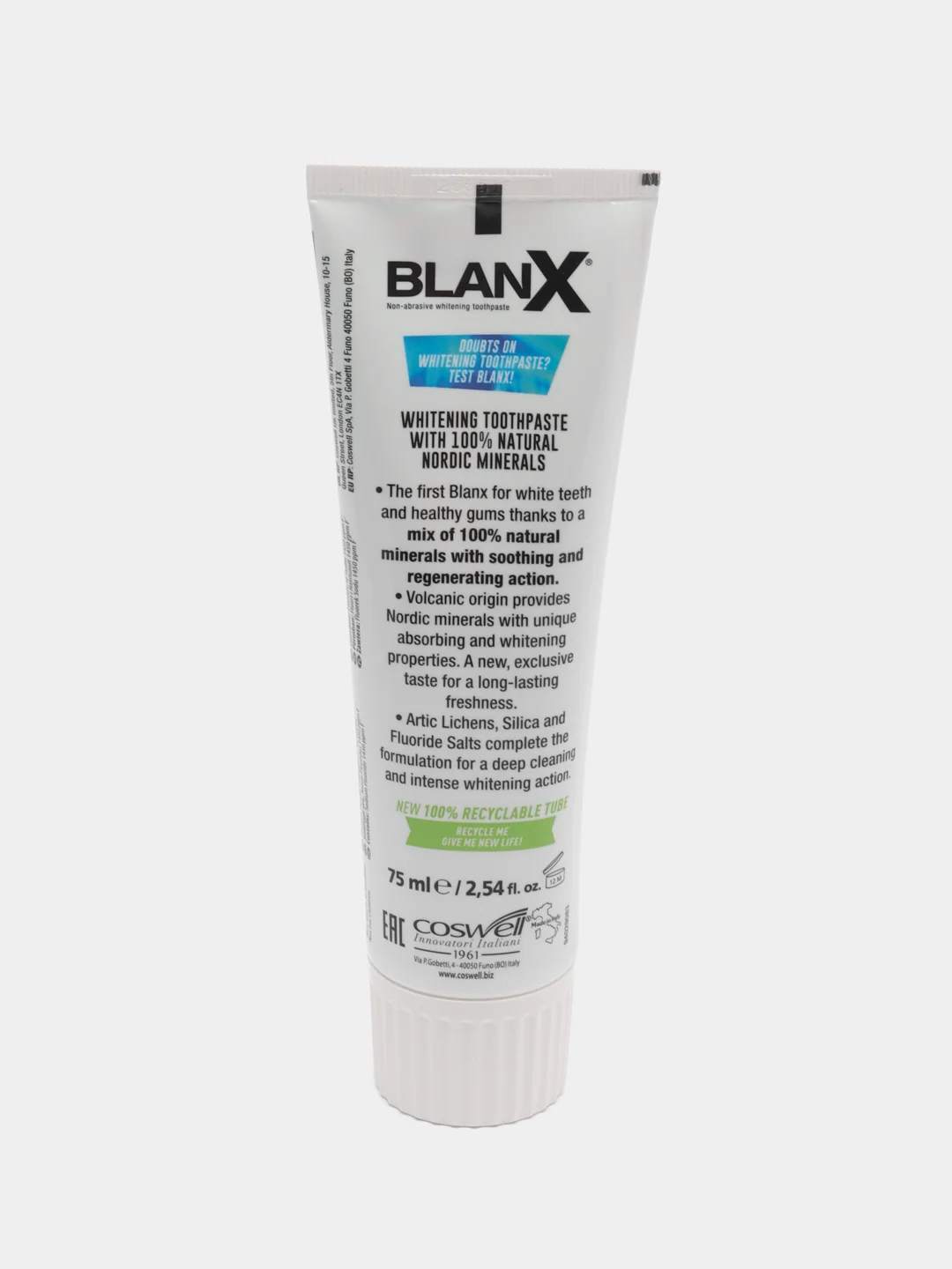 Зубная паста BlanX Nordic White, 75 ml