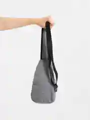 Серый сумка мужская через плечо, USB-переходник, слинг, барсетка