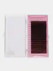 Коричневый ресницы для наращивания Nagaraku MIX (Нагараку) Изгиб C, D, B, J, N, L, DD, LC,LD, черные, цветные