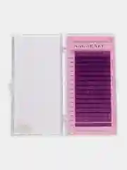 Пурпурный ресницы для наращивания Nagaraku MIX (Нагараку) Изгиб C, D, B, J, N, L, DD, LC,LD, черные, цветные