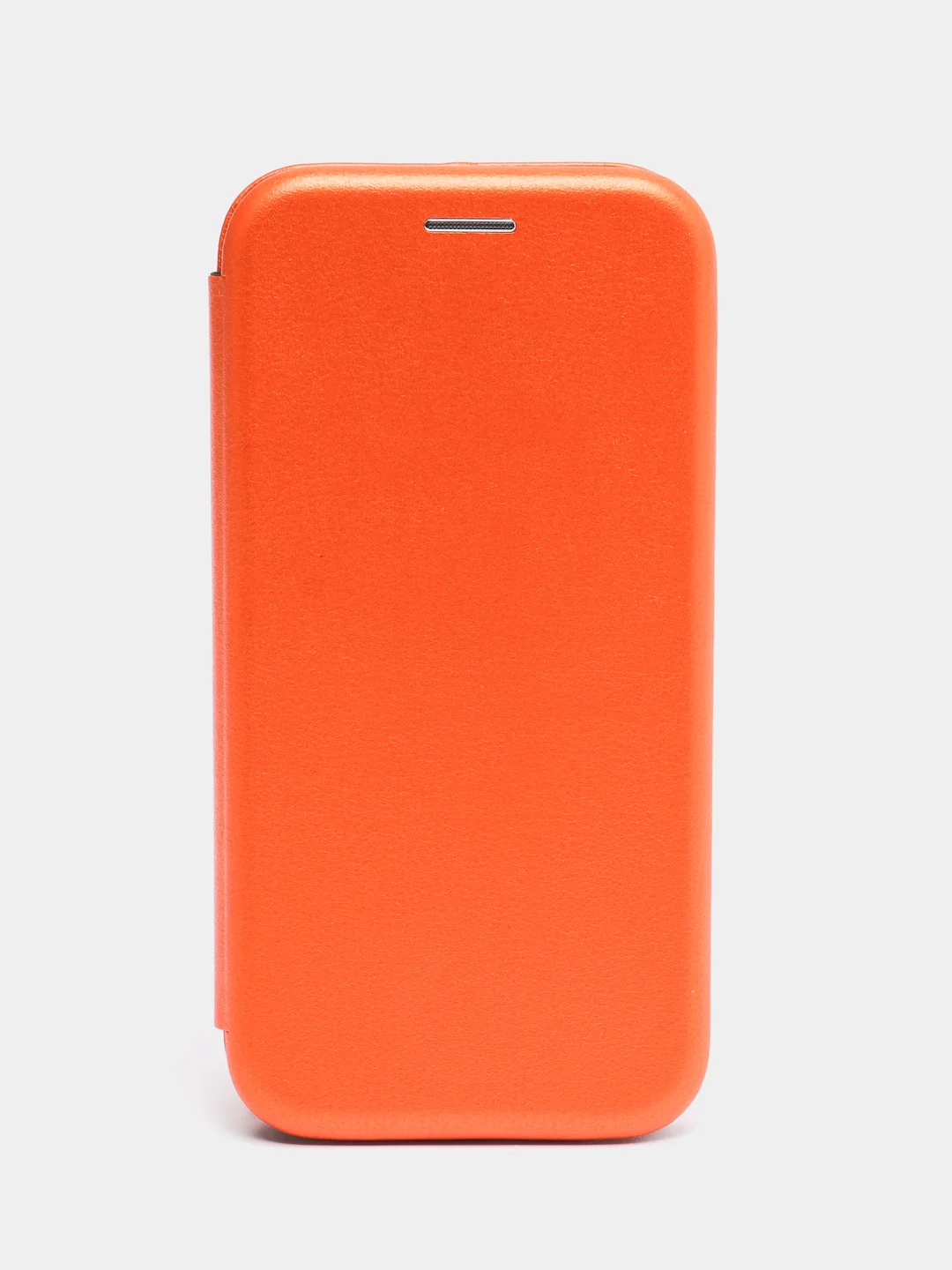 Оранжевый чехол-книжка на Xiaomi Mi 5C, из экокожи, с карманом для карт