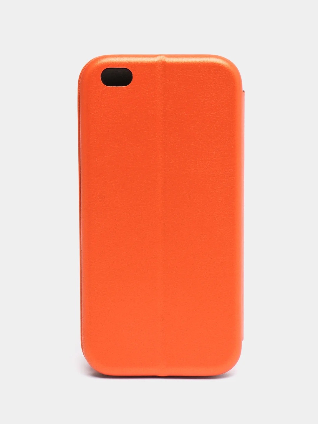 Оранжевый чехол-книжка на Xiaomi Mi 5C, из экокожи, с карманом для карт