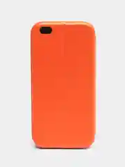 Оранжевый чехол-книжка на Xiaomi Mi 5C, из экокожи, с карманом для карт