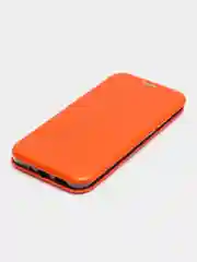 Оранжевый чехол-книжка на Xiaomi Mi 5C, из экокожи, с карманом для карт